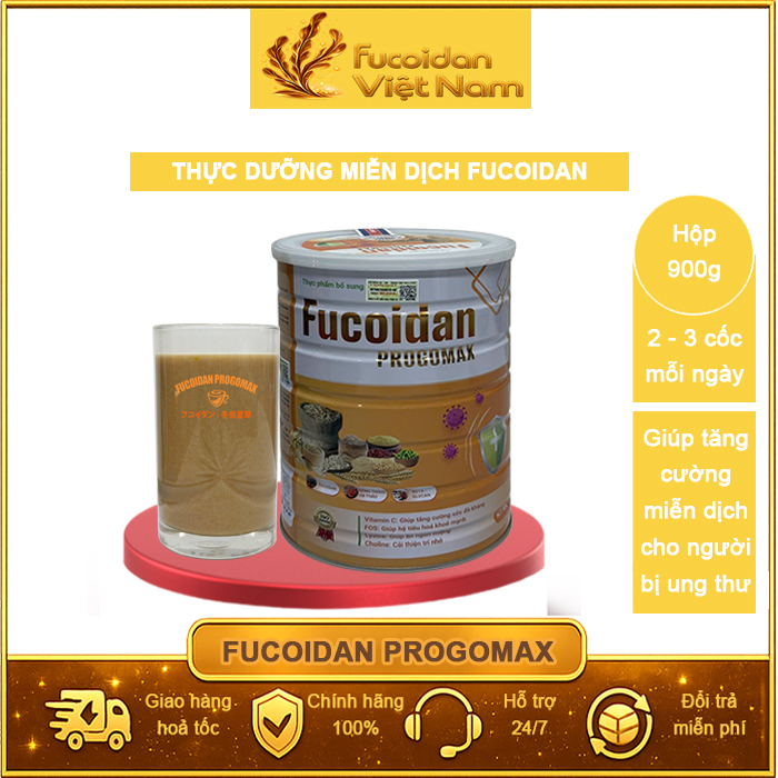 Thực dưỡng Fucoidan Progomax - dành cho bệnh nhân ung thư, người ăn thực dưỡng. Hộp 900g