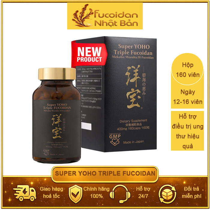 Super Yoho Triple Fucoidan. Hộp 160 viên