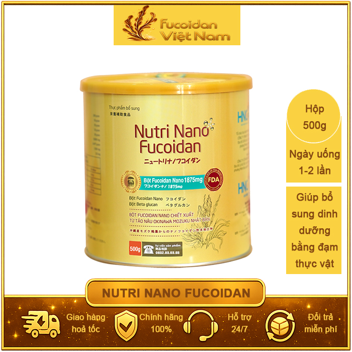Thực Dưỡng Miễn Dịch Nutri Nano Fucoidan. Hộp 500g