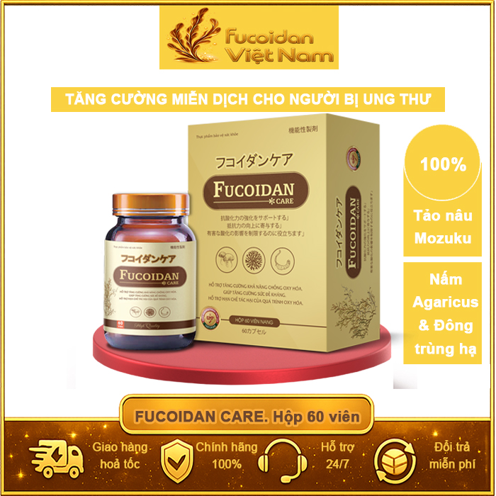 Viên nang tăng cường sức đề kháng Fucoidan Care. Hộp 60 viên