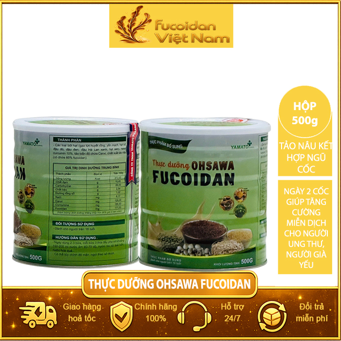 Combo 2 Hộp Thực dưỡng Fucoidan Ohsawa Fucoidan Mỗi Hộp 500g